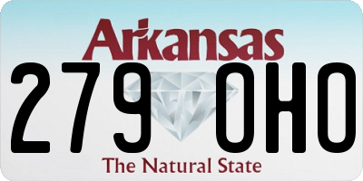 AR license plate 279OHO