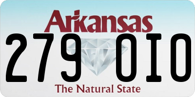 AR license plate 279OIO