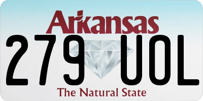 AR license plate 279UOL