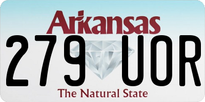 AR license plate 279UOR