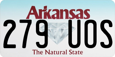 AR license plate 279UOS