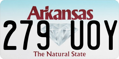 AR license plate 279UOY
