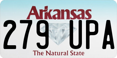 AR license plate 279UPA