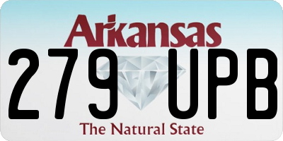 AR license plate 279UPB