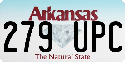 AR license plate 279UPC