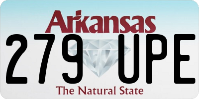 AR license plate 279UPE
