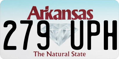 AR license plate 279UPH