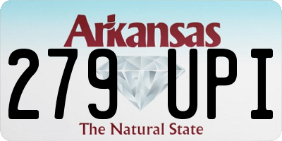 AR license plate 279UPI