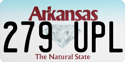 AR license plate 279UPL
