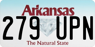 AR license plate 279UPN