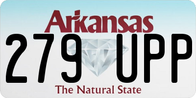 AR license plate 279UPP