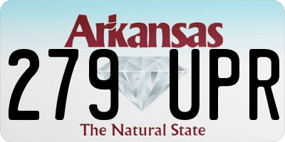 AR license plate 279UPR