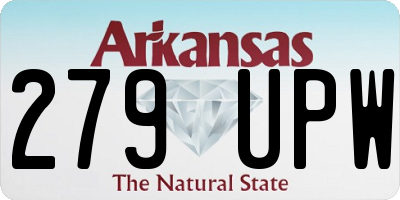 AR license plate 279UPW