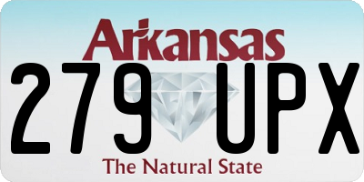 AR license plate 279UPX