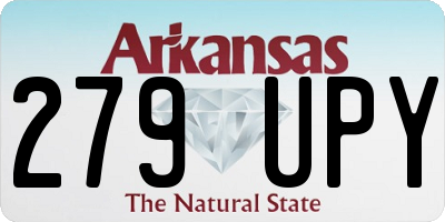 AR license plate 279UPY