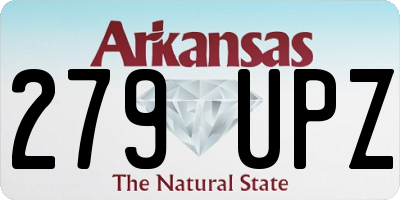 AR license plate 279UPZ