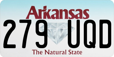 AR license plate 279UQD