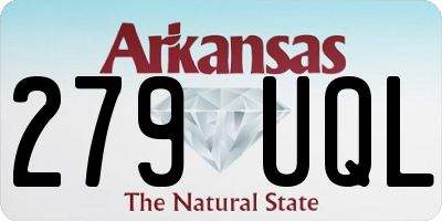 AR license plate 279UQL