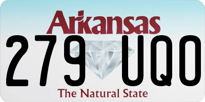 AR license plate 279UQO