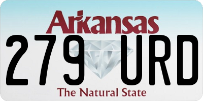 AR license plate 279URD