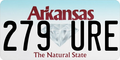 AR license plate 279URE