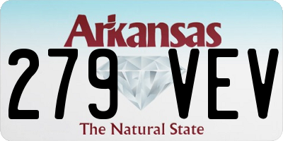 AR license plate 279VEV