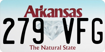 AR license plate 279VFG