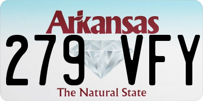 AR license plate 279VFY