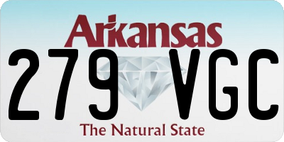 AR license plate 279VGC