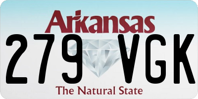 AR license plate 279VGK