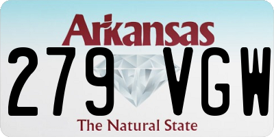 AR license plate 279VGW