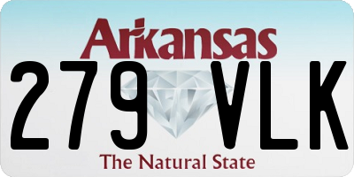 AR license plate 279VLK