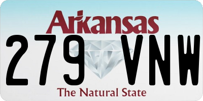AR license plate 279VNW