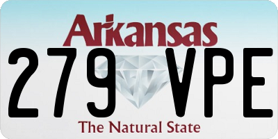 AR license plate 279VPE