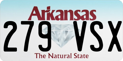 AR license plate 279VSX
