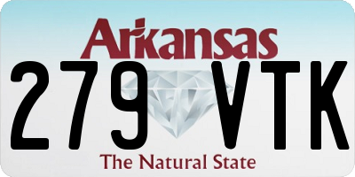 AR license plate 279VTK