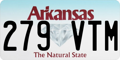 AR license plate 279VTM