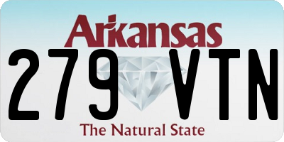 AR license plate 279VTN