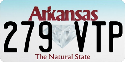 AR license plate 279VTP