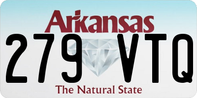 AR license plate 279VTQ