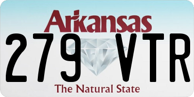 AR license plate 279VTR