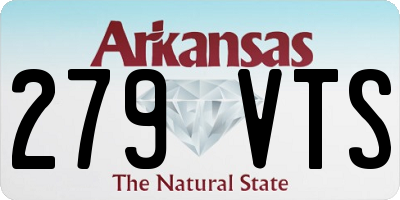AR license plate 279VTS