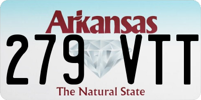 AR license plate 279VTT