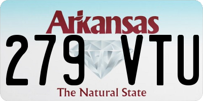AR license plate 279VTU