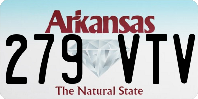 AR license plate 279VTV