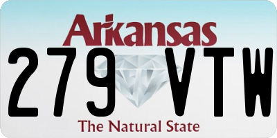 AR license plate 279VTW
