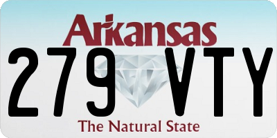 AR license plate 279VTY