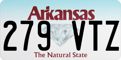 AR license plate 279VTZ
