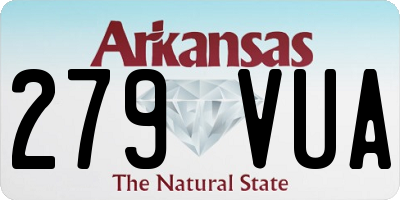 AR license plate 279VUA
