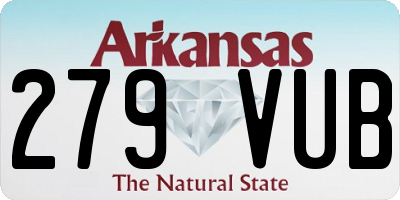 AR license plate 279VUB